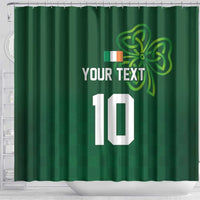 Custom Ireland Rugby-Celtic Shamrocks Shower Curtain