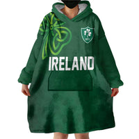 Custom Ireland Rugby-Celtic Shamrocks Wearable Blanket Hoodie