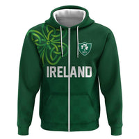 Custom Ireland Rugby-Celtic Shamrocks Zip Hoodie