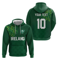 Custom Ireland Rugby-Celtic Shamrocks Zip Hoodie