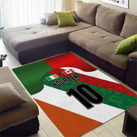 Custom Canada and Ireland Area Rug Shamrocks and Maple Leaves