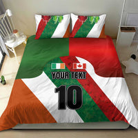 Custom Canada and Ireland Bedding Set Shamrocks and Maple Leaves