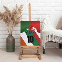 Custom Canada and Ireland Canvas Wall Art Shamrocks and Maple Leaves