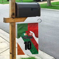Custom Canada and Ireland Garden Flag Shamrocks and Maple Leaves