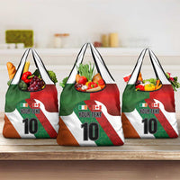 Custom Canada and Ireland Grocery Bag Shamrocks and Maple Leaves