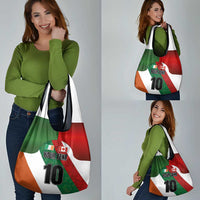 Custom Canada and Ireland Grocery Bag Shamrocks and Maple Leaves