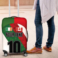 Custom Canada and Ireland Luggage Cover Shamrocks and Maple Leaves