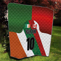 Custom Canada and Ireland Quilt Shamrocks and Maple Leaves