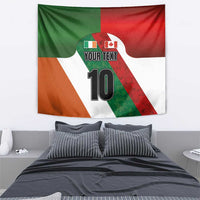 Custom Canada and Ireland Tapestry Shamrocks and Maple Leaves