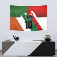 Custom Canada and Ireland Tapestry Shamrocks and Maple Leaves