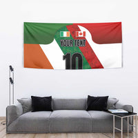 Custom Canada and Ireland Tapestry Shamrocks and Maple Leaves