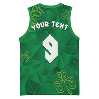 Custom Ireland Football Basketball Jersey Shamrock Celtic Geometric Sport