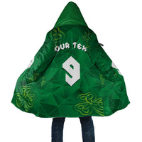 Custom Ireland Football Cloak Shamrock Celtic Geometric Sport