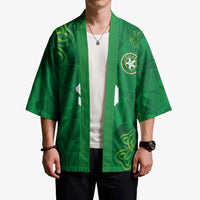 Custom Ireland Football Kimono Shamrock Celtic Geometric Sport