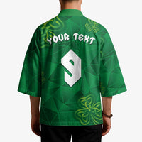 Custom Ireland Football Kimono Shamrock Celtic Geometric Sport