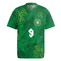 Custom Ireland Football Rugby Jersey Shamrock Celtic Geometric Sport