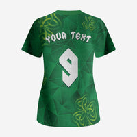 Custom Ireland Football Scrub Top Shamrock Celtic Geometric Sport