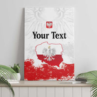 Personalized Polish National Flag Day Canvas Wall Art Polska White Eagle Grunge Style