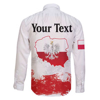 Personalized Polish National Flag Day Family Matching Short Sleeve Bodycon Dress and Hawaiian Shirt Polska White Eagle Grunge Style