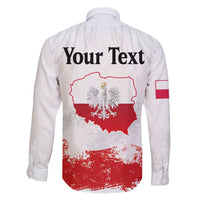 Personalized Polish National Flag Day Family Matching Summer Maxi Dress and Hawaiian Shirt Polska White Eagle Grunge Style