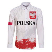 Personalized Polish National Flag Day Family Matching Tank Maxi Dress and Hawaiian Shirt Polska White Eagle Grunge Style