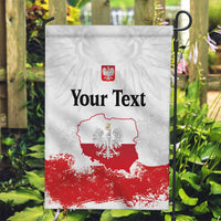 Personalized Polish National Flag Day Garden Flag Polska White Eagle Grunge Style