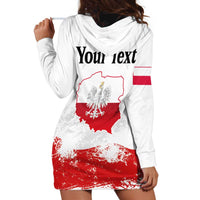 Personalized Polish National Flag Day Hoodie Dress Polska White Eagle Grunge Style