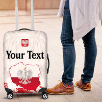 Personalized Polish National Flag Day Luggage Cover Polska White Eagle Grunge Style