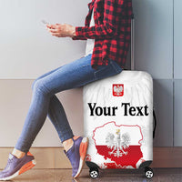 Personalized Polish National Flag Day Luggage Cover Polska White Eagle Grunge Style