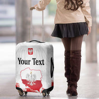 Personalized Polish National Flag Day Luggage Cover Polska White Eagle Grunge Style