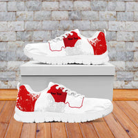 Personalized Polish National Flag Day Sneakers Polska White Eagle Grunge Style