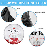 Personalized Polish National Flag Day Spare Tire Cover Polska White Eagle Grunge Style