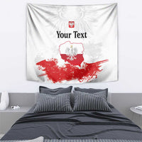 Personalized Polish National Flag Day Tapestry Polska White Eagle Grunge Style