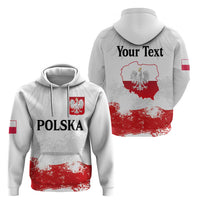 Personalized Polish National Flag Day Zip Hoodie Polska White Eagle Grunge Style