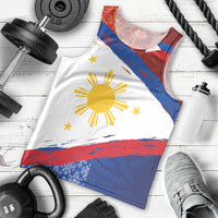 Philippines National Flag Day Men Tank Top Polynesian and Yakan Tattoo Brush Style