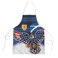 Scottish-American Heritage Month Apron USA Eagle with Scottish Traditional Costume