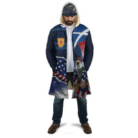 Scottish-American Heritage Month Cloak USA Eagle with Scottish Traditional Costume