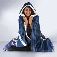 Scottish-American Heritage Month Hooded Blanket USA Eagle with Scottish Traditional Costume