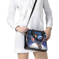 Scottish-American Heritage Month Shoulder Handbag USA Eagle with Scottish Traditional Costume