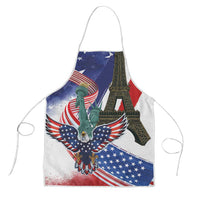 French-American Heritage Month Apron Dual Heritage and National Flag