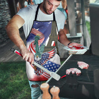 French-American Heritage Month Apron Dual Heritage and National Flag