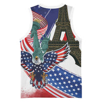 French-American Heritage Month Basketball Jersey Dual Heritage and National Flag