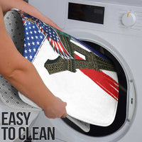 French-American Heritage Month Bathroom Set Dual Heritage and National Flag