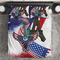 French-American Heritage Month Bedding Set Dual Heritage and National Flag