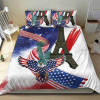 French-American Heritage Month Bedding Set Dual Heritage and National Flag