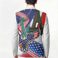 French-American Heritage Month Blazer Dual Heritage and National Flag