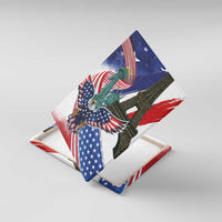 French-American Heritage Month Canvas Wall Art Dual Heritage and National Flag