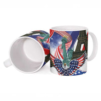 French-American Heritage Month Ceramic Mug Dual Heritage and National Flag