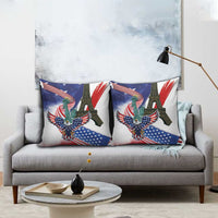 French-American Heritage Month Pillow Cover Dual Heritage and National Flag
