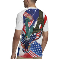 French-American Heritage Month Rugby Jersey Dual Heritage and National Flag